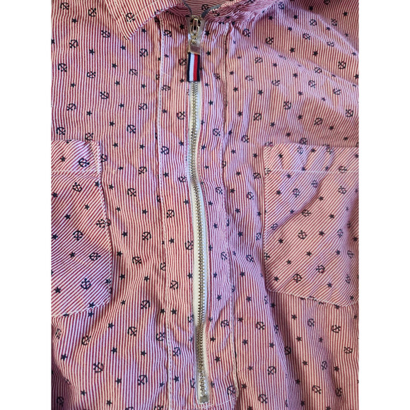 Tommy Hilfiger Half Zip Long Sleeve Anchor Mens Shirt XL - Picture 2 of 8